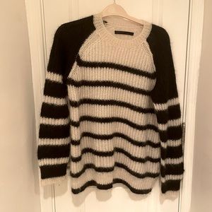 All Saints Stripes Mohair Sweater